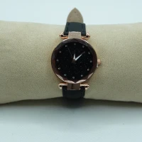 OROLOGIO CON CINGHIA NERA E QUADRANTE NERO